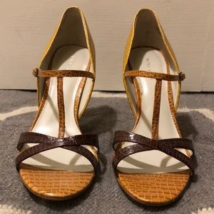 Nine West t-strap heels